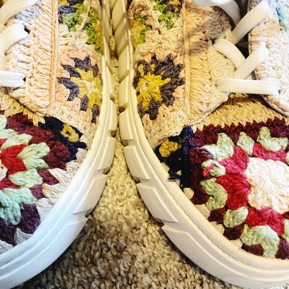 Free People Multicolor Crochet Sneakers - Picture 3 of 7